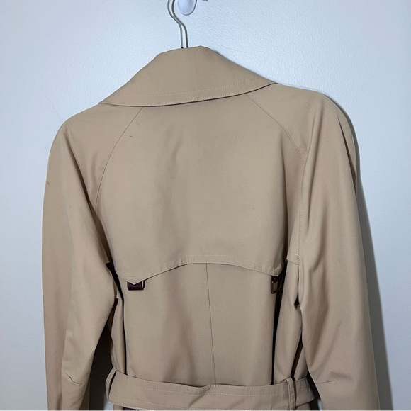 Etienne Aigner Vintage Womens Trench Coat Rain Jacket Double Breasted Belted 16 - Picture 10 of 16